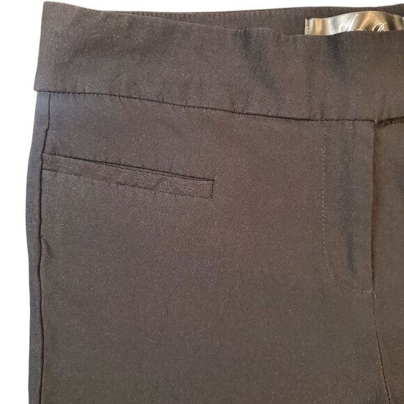 Alexa Rae Pants Womens 12 Black Stretch Tapered Leg Trouser - Picture 4 of 12